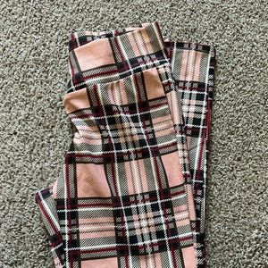 Plaid cotton dress pants